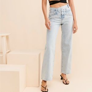 Bobbie crossover waist jeans